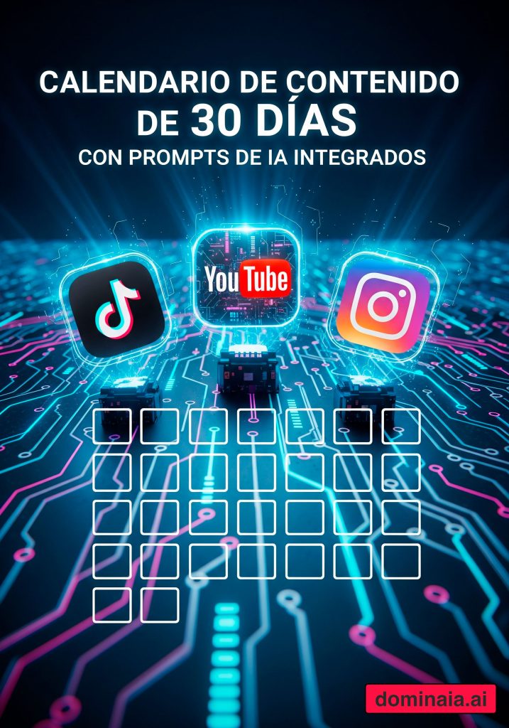 Calendario de Contenido creado con herramientas de IA para Redes Sociales